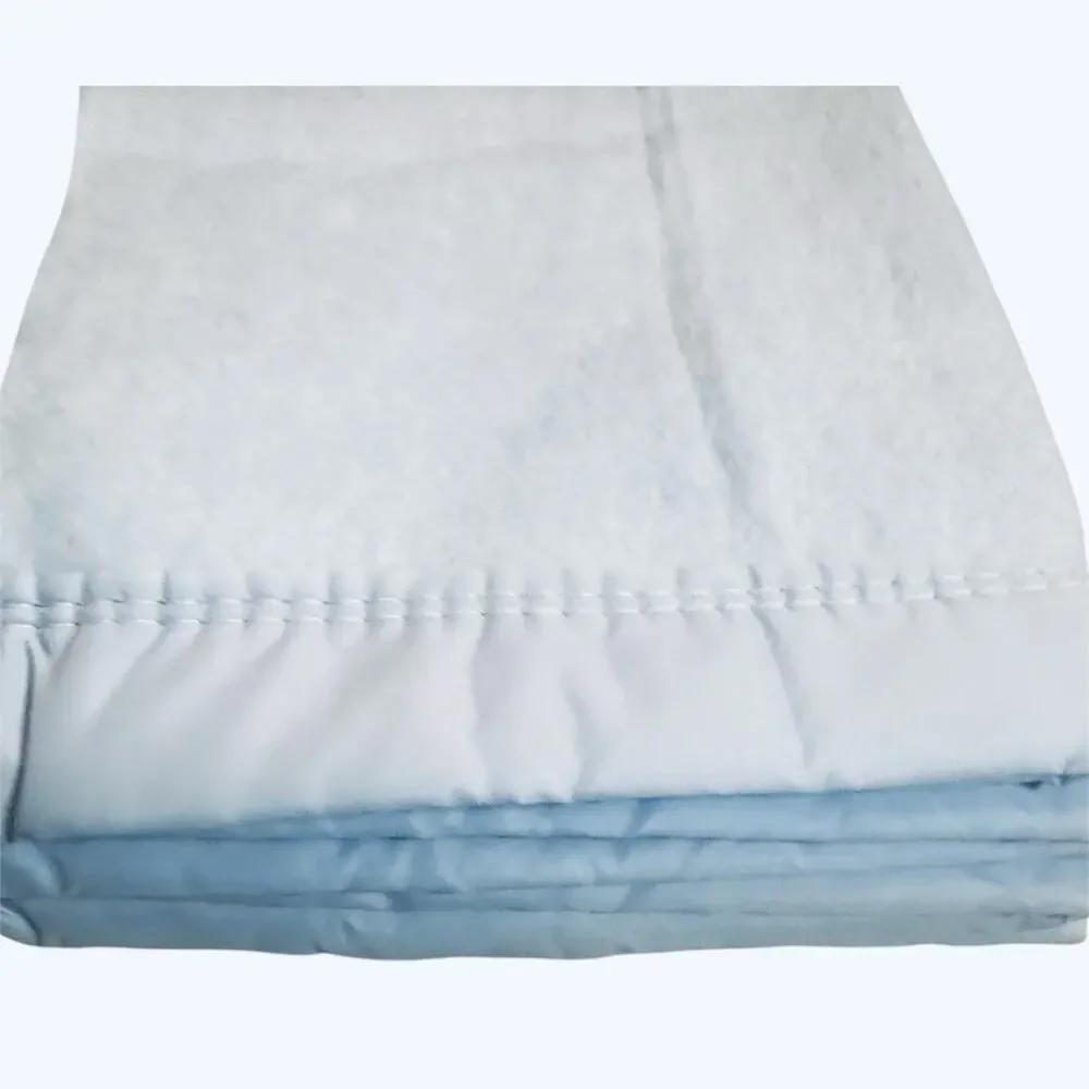 Vintage Beacon Laurel Blue Acrylic Thermal Blanket 72x90 Twin Full USA